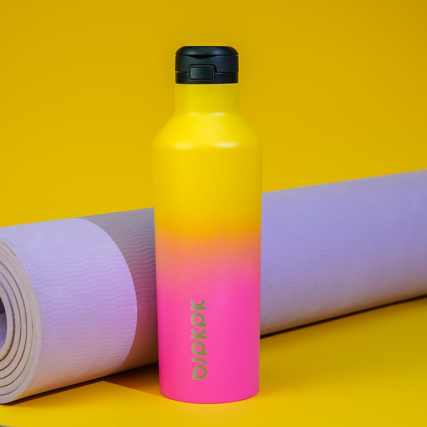 BJPKPK Insulated Water Bottle With Straw 25oz Stainless Steel Water Bottles With 2 Lids And Carry Handle Reusable Travel Metal Thermal Flask,Rainbow - Image 6