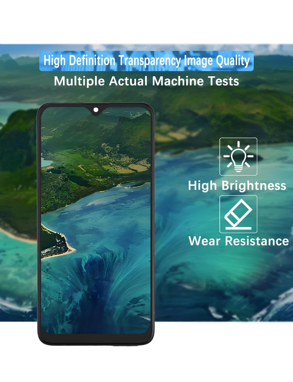 H&LYCYJ Display Schermo per Xiaomi Redmi 8A/8 MZB8458IN M1908C3KG M1908C3KH LCD Schermo di Ricambio Kit di Montaggio con Cornice