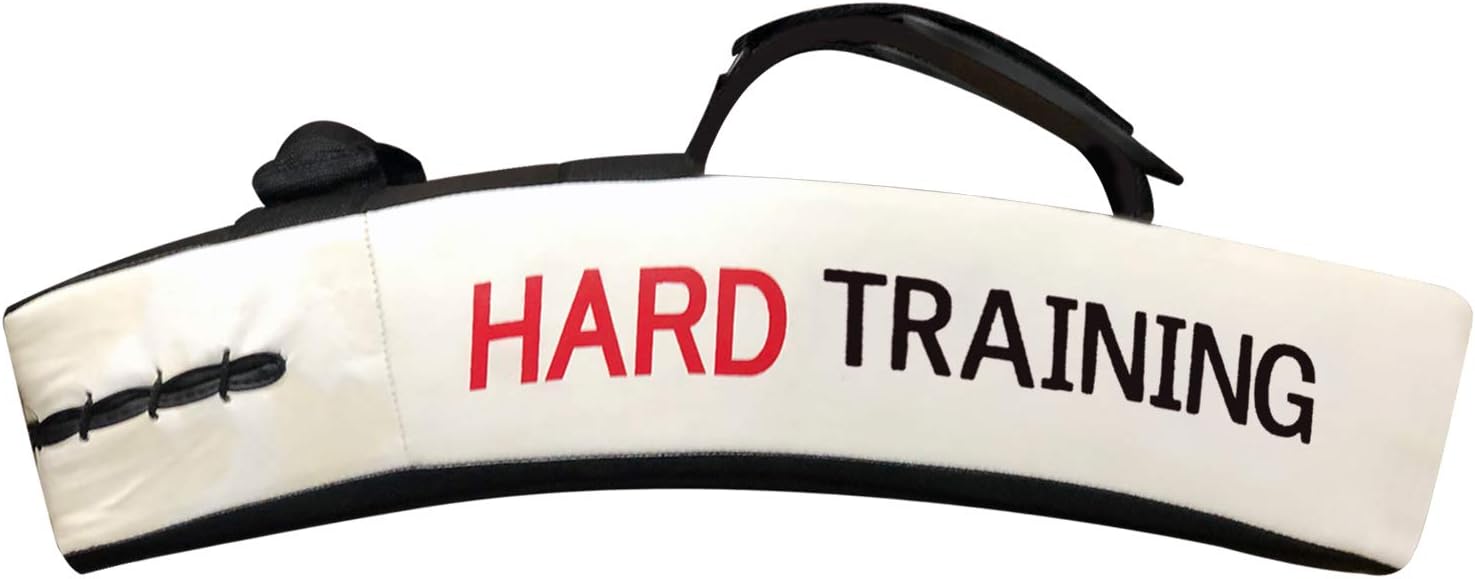 PSS Curved Kick Boxing Strike Multi-Layer Shield Training pad for Martial Arts MMA Muay Thai Kicking Boxing pad (Sold as a Single Item) - 1111 Black/White