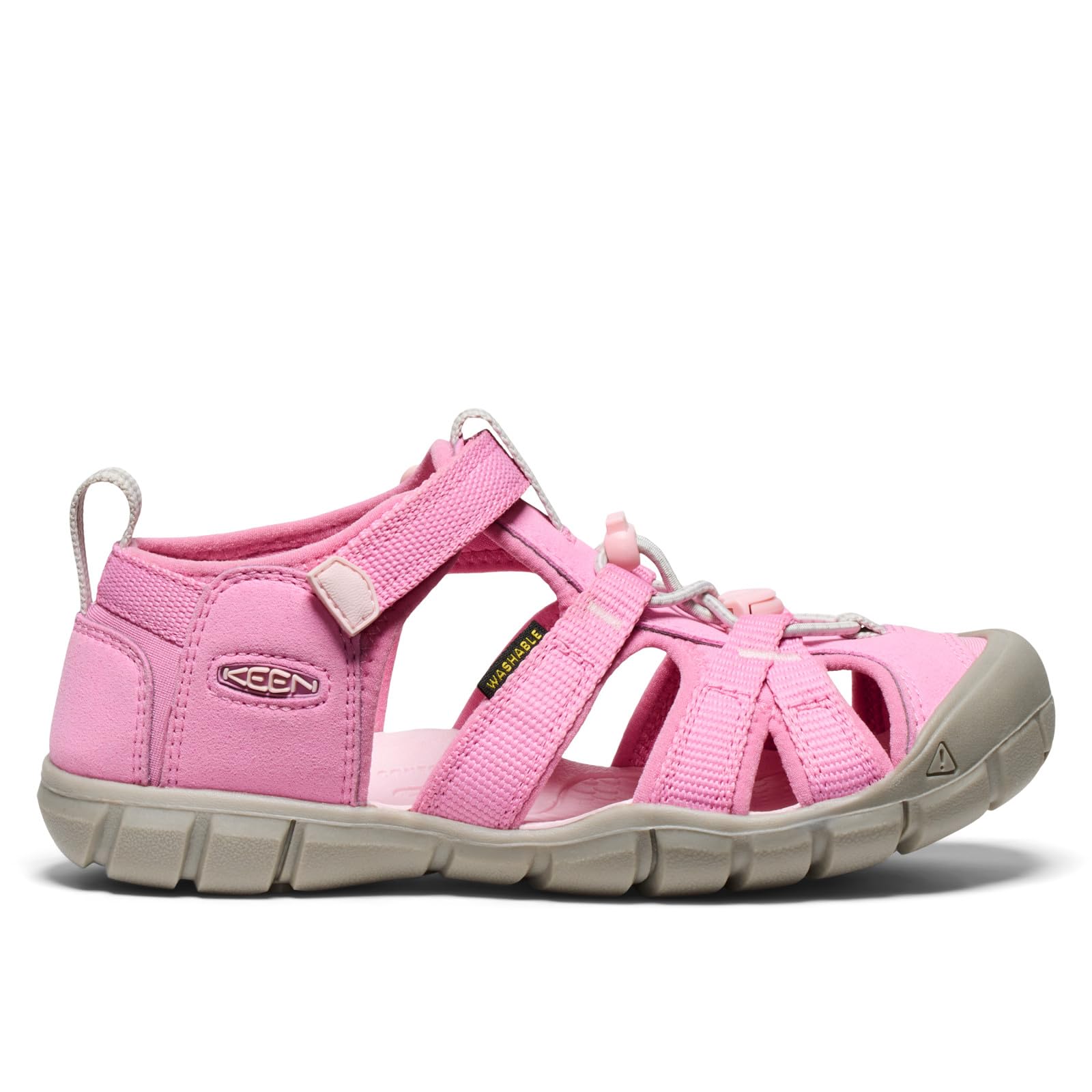 KEEN Unisex - dziecięce sandały Seacamp 2 CNX z zamkniętymi palcami, Moonlite fioletowo-chichot różowy, 3 Big Kid