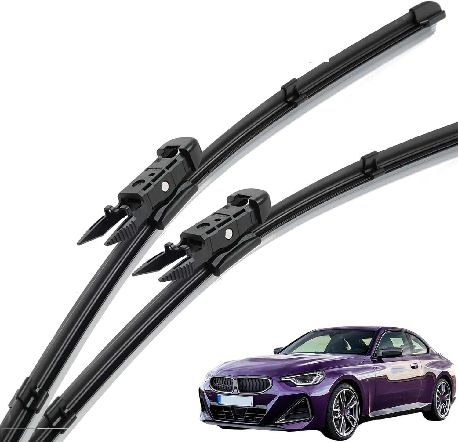 Front Wiper Blades for BMW G42 2021-2025, Windshield Wiper Blades Smoothly Quietly Durable All Weather Automotive Replacement