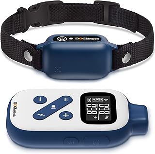 Dog Bark Collar with Remote, Bark and Training Collar Combo, Automatic Shock Collar for Dogs with Remote 3300Ft, with Vibration, Static Shock, Tone, Auto Bark, for Medium Large Small Dogs 10-110Lbs…