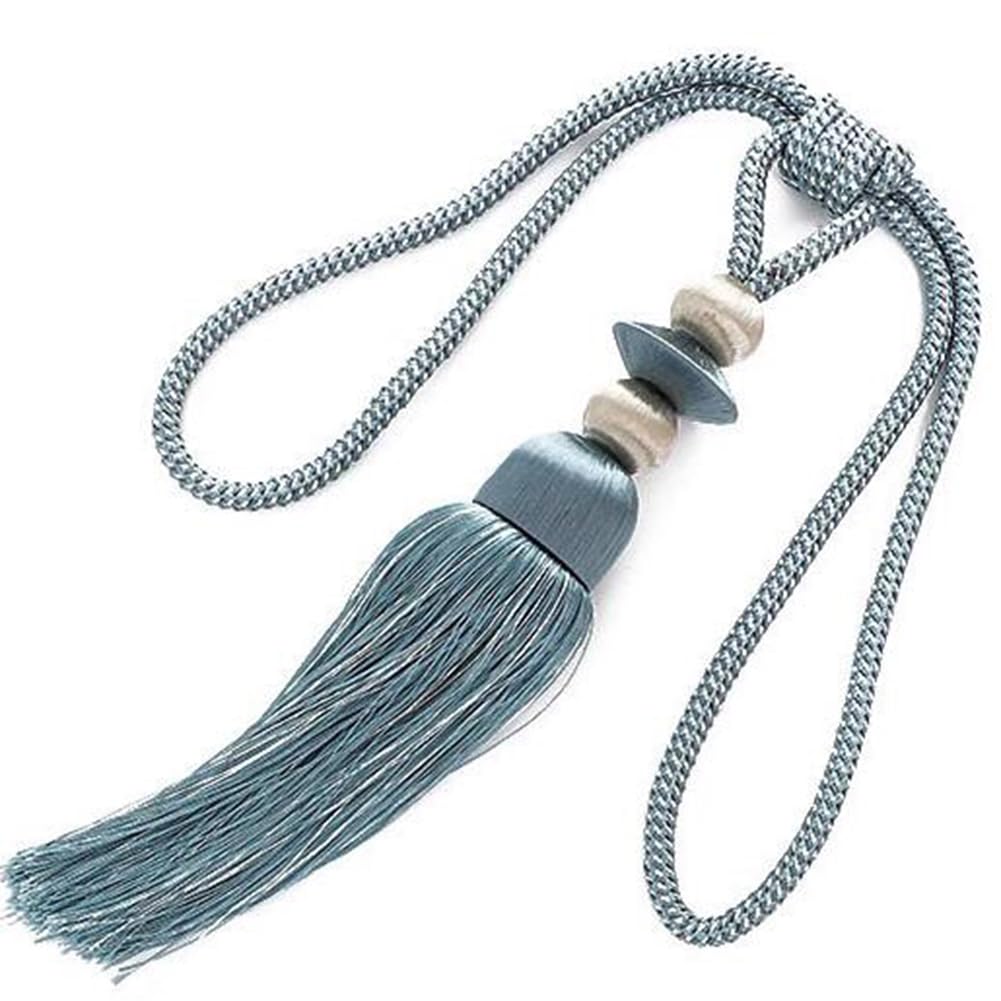 Embrasses de rideaux, attaches de rideaux for rideaux, 1 paire d'embrasses de rideaux créatives en corde, simples, décoratives, for rideaux, pompons, boucles de rideaux (café) (couleur : violet) ( Col