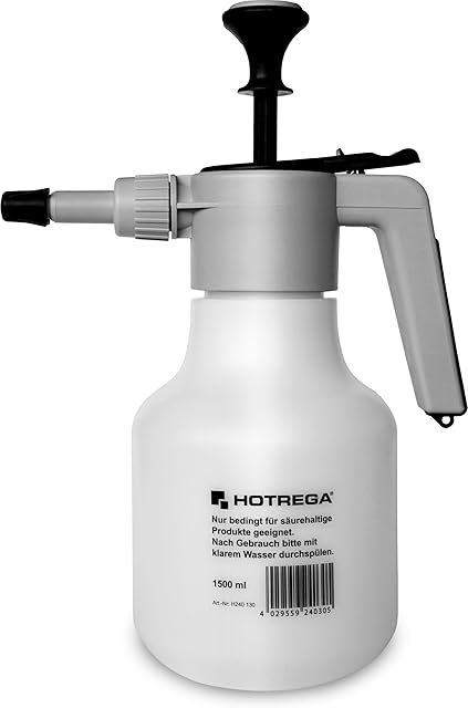 HOTREGA HOTREGA Drucksprüher 1,5 Liter | verstellbare Düse, sehr robust | bedingt säure- und laugenbeständig | Profi Druckpumpzerstäuber — Sprühgeräte