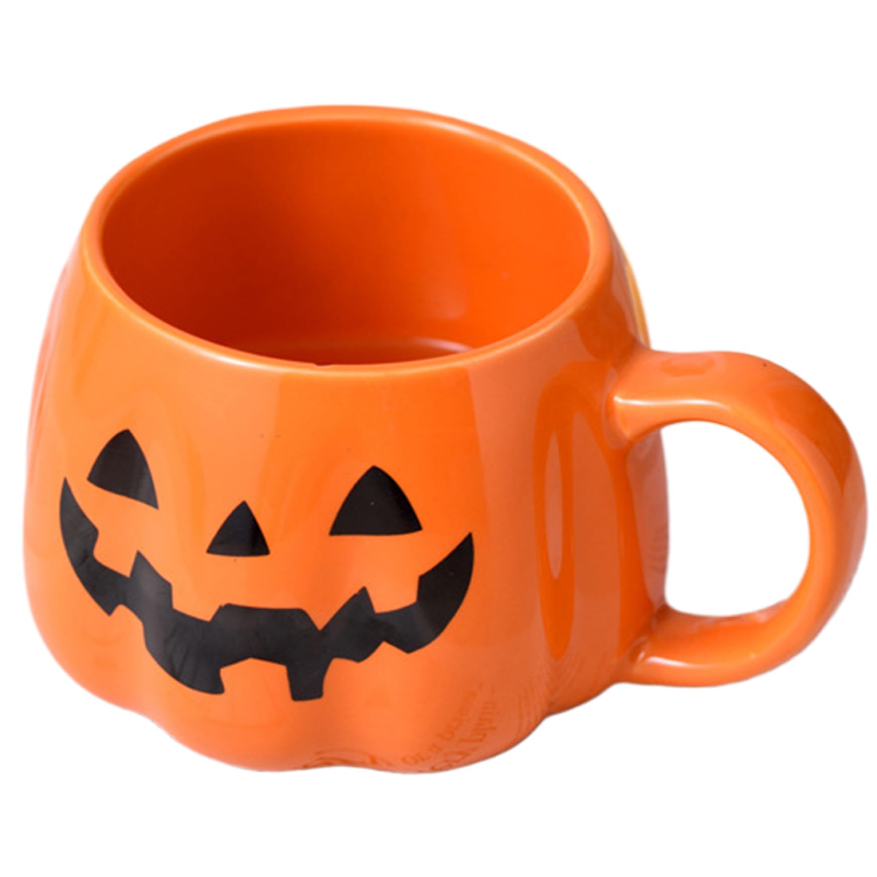 CNAFGBGG Halloween Mug, 13.5oz Ceramic Pumpkin, Orange.