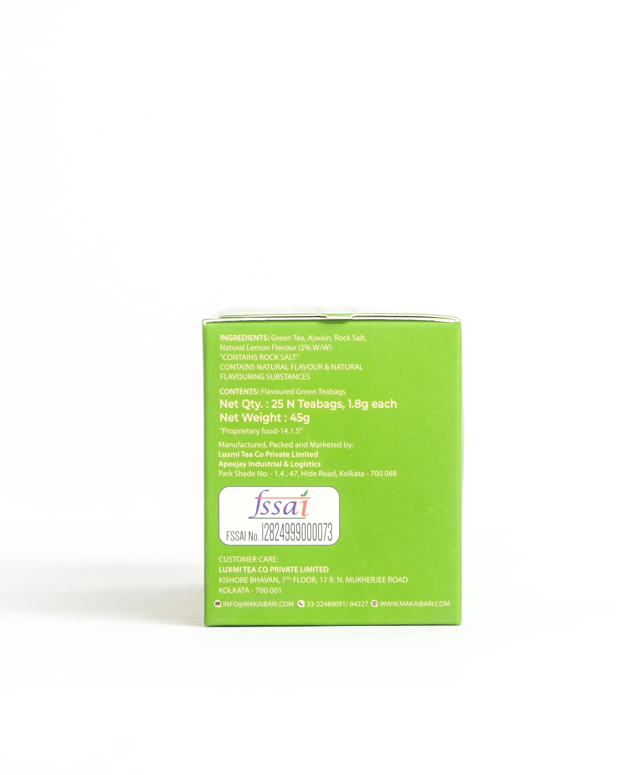 Makaibari Apoorva Green Valley Rock Salt and Lemon Darjeeling Green 25 Tea Bags | Rich in Anti-oxidants, Low -Caffeine, Made With Finest Ingredients 1