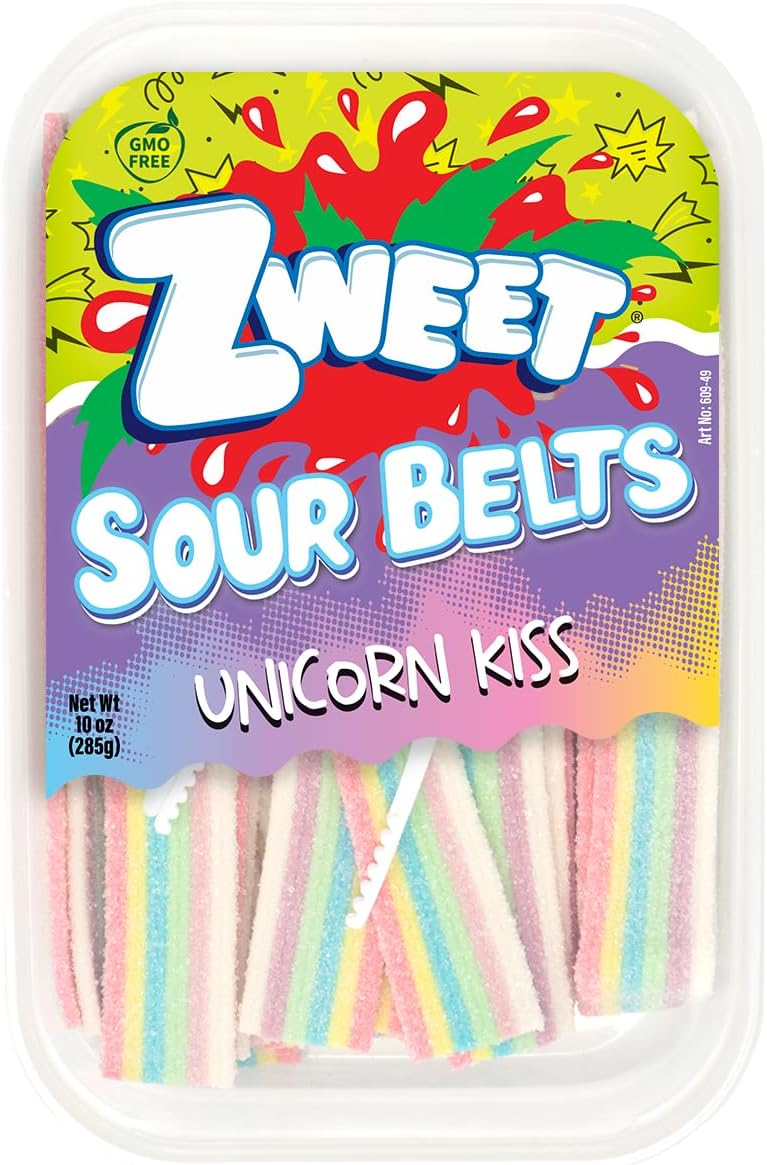 Zweet Sour Unicorn Kiss Belts -10 oz. Tub