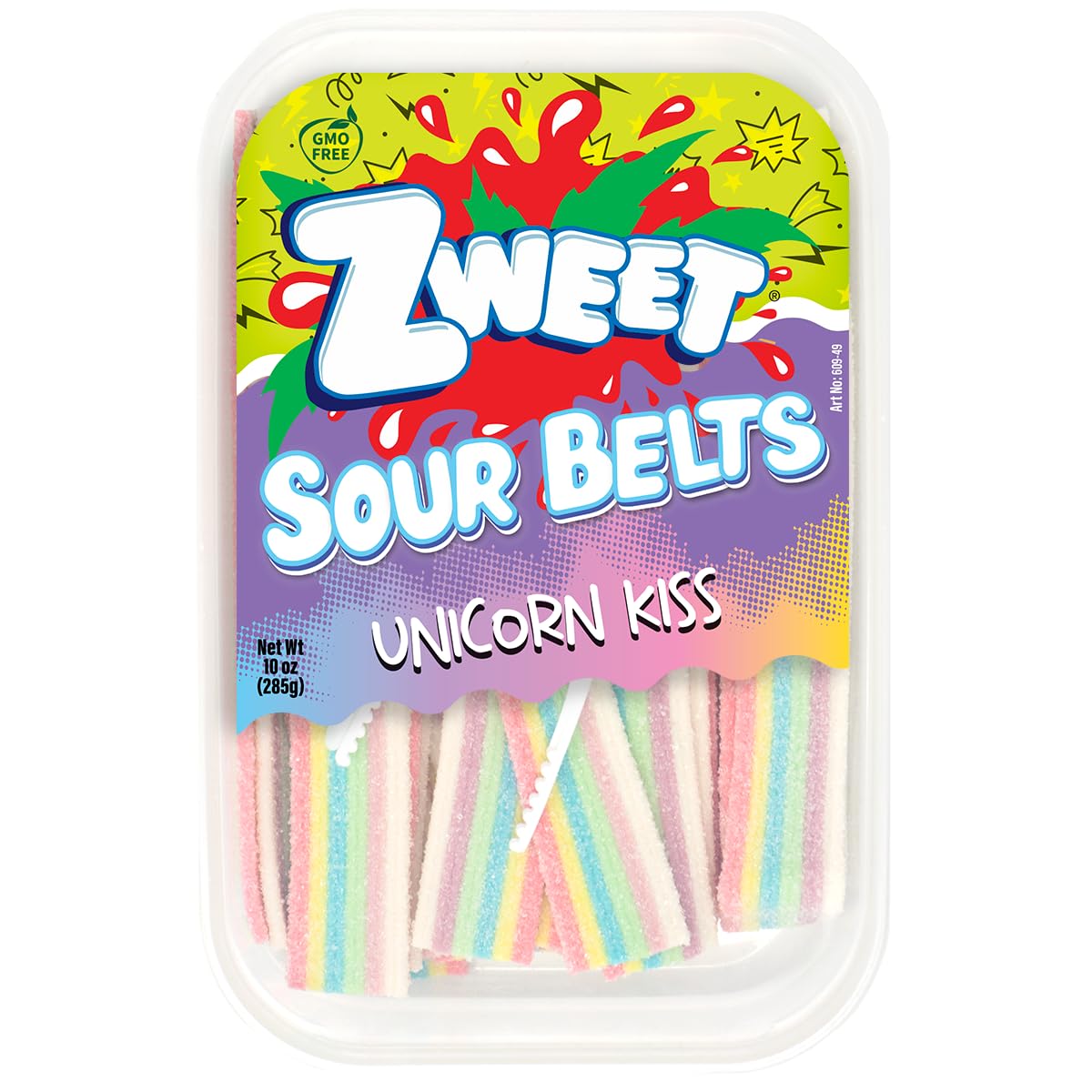 Zweet Sour Unicorn Kiss Belts -10 oz. Tub