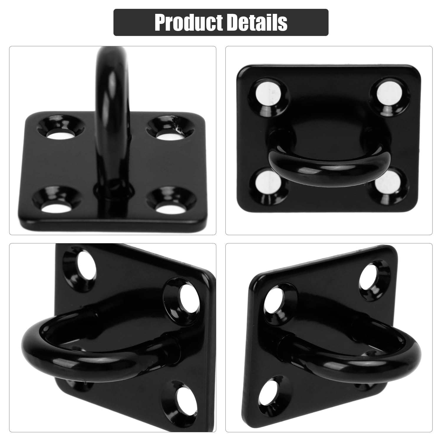 Lot De 5 Crochets Muraux En Acier Inoxydable 304 Pour Salle De Bain Et Cuisine Noir 98785091