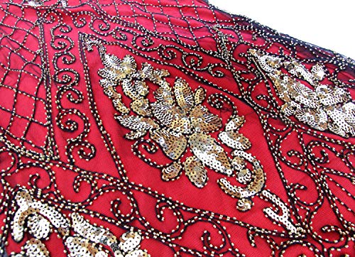 Image of Women 1920s Gatsby Vintage Sequin Flapper Fringe Party Plus Dress with 20s Accessories Set