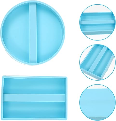 Miniatura 5 de NOLITOY 2 piezas de tarjetas de visita, moldes de silicona para manualidades, moldes de silicona de chocolate, molde de silicona para soporte de