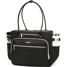 Teacher Tote Bag for Women, 15.6" Laptop Work Tote Computer Bag