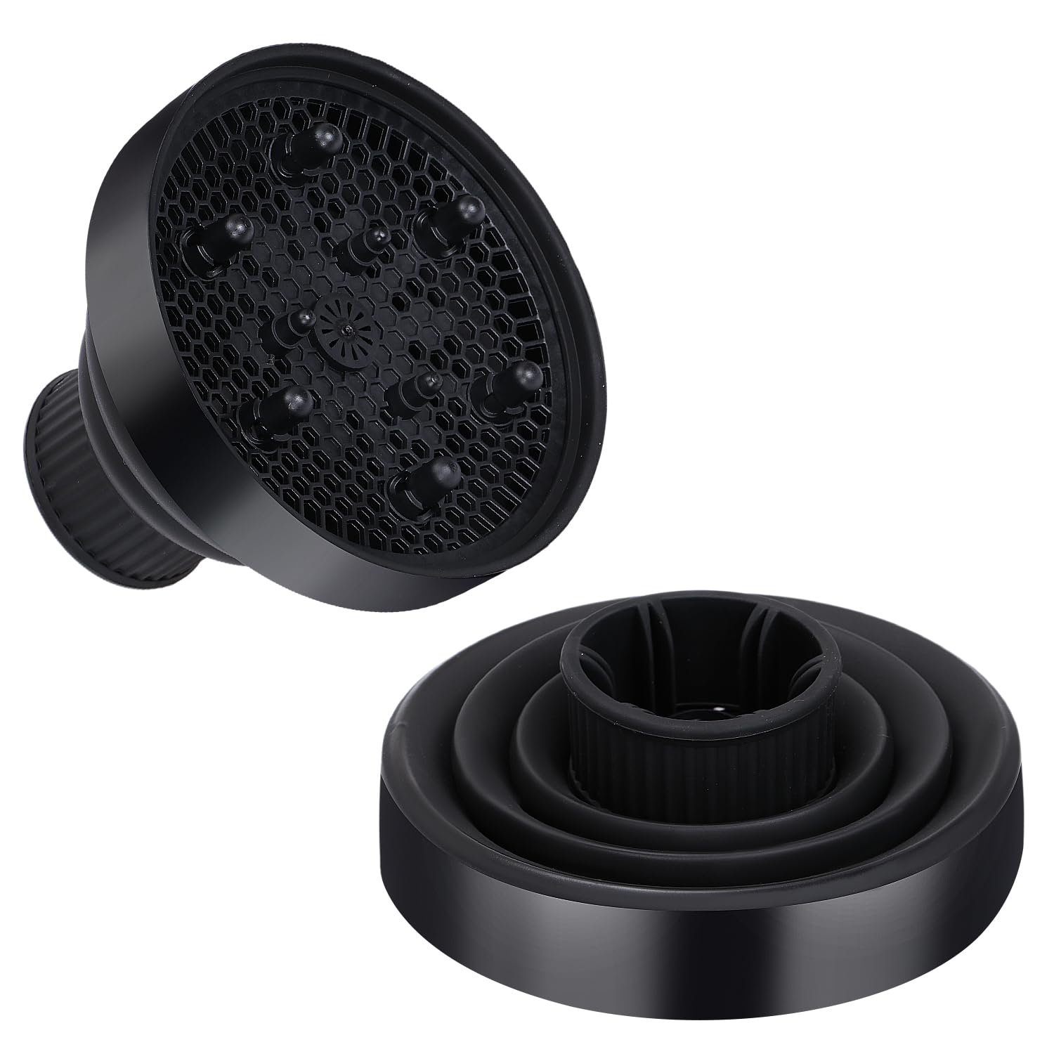 Collapsible Diffuser Hairdryer Portable Hair Diffuser Professional Hair Diffuser for Curly Hair Diffuser Attachment for Hairdryer Universal Diffuser for Hairdryer fit Most Hair Dryers
