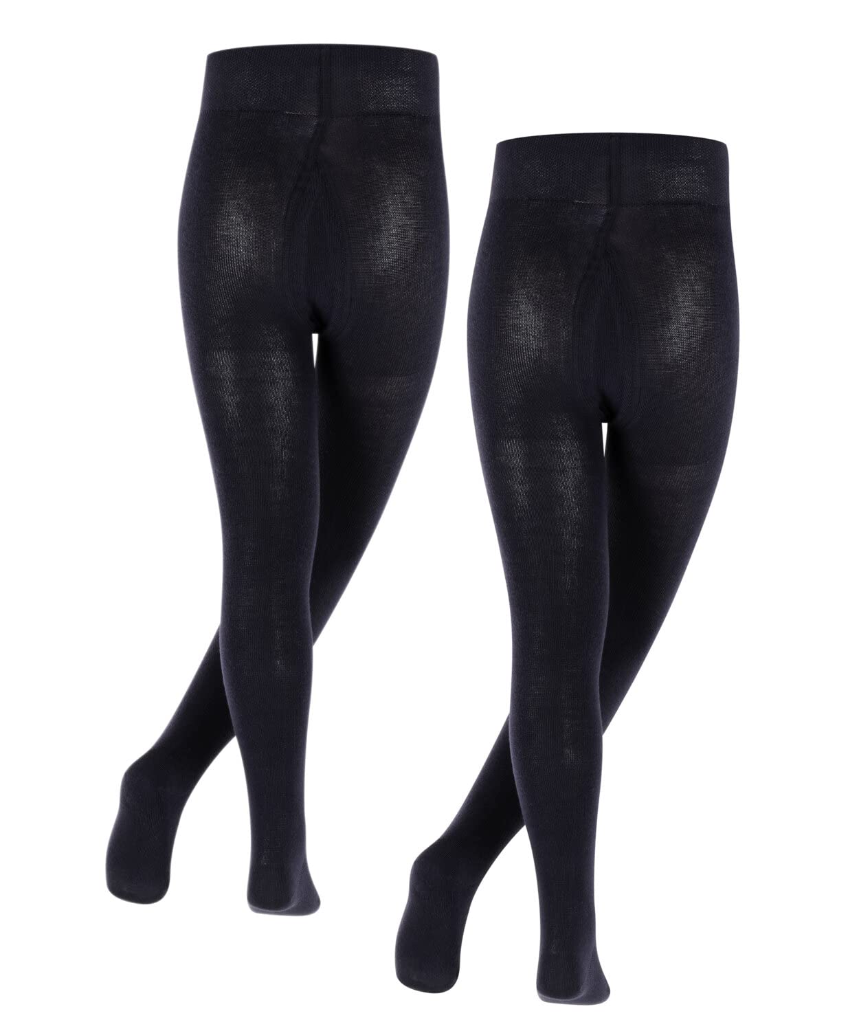 FALKE Rajstopy Family Multipack Bawełna grube 2 Pak Niebieski Dark Marine 134-146