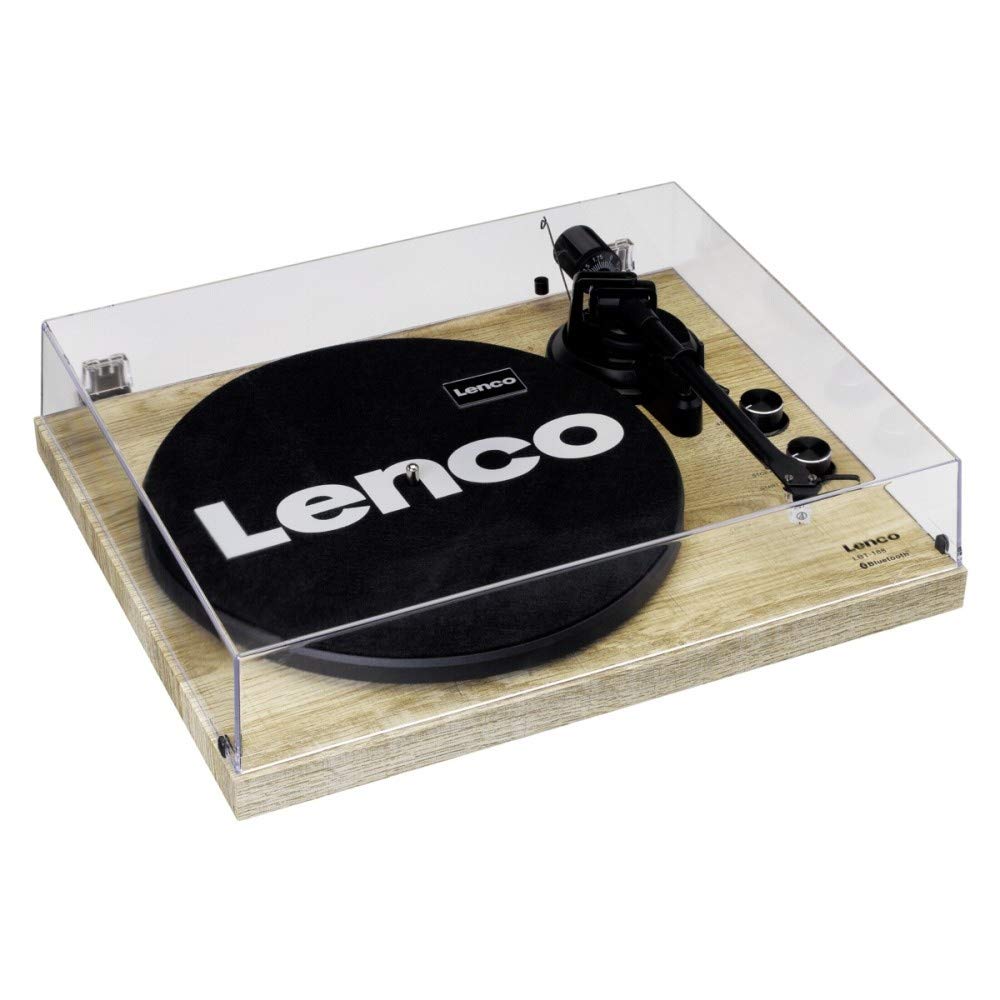 Lenco LBT-188 Plattenspieler - Bluetooth Plattenspieler - Riemenantrieb - 2 Geschwindigkeiten 33 u. 45 U/min - Anti-Skating - braun Kiefer & Guardians of The Galaxy: Awesome Mix Vol.1 [Vinyl LP]