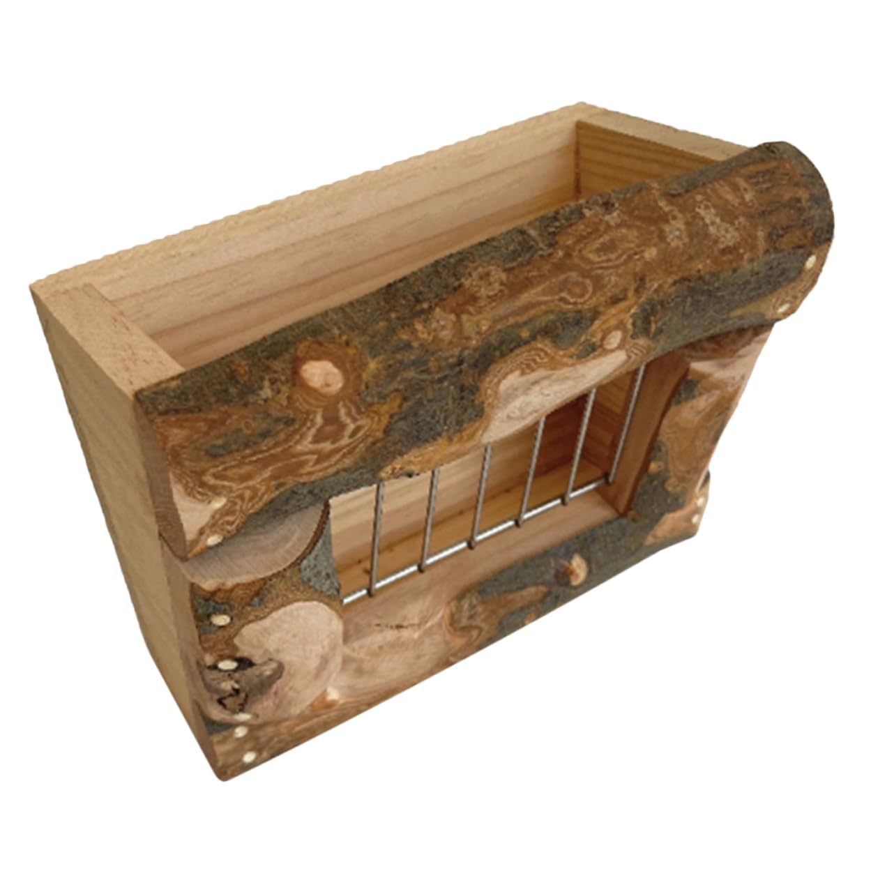 GRIRIW Hay Holder for Guinea Large Capacity Wooden Feeder Rack Easy to Install