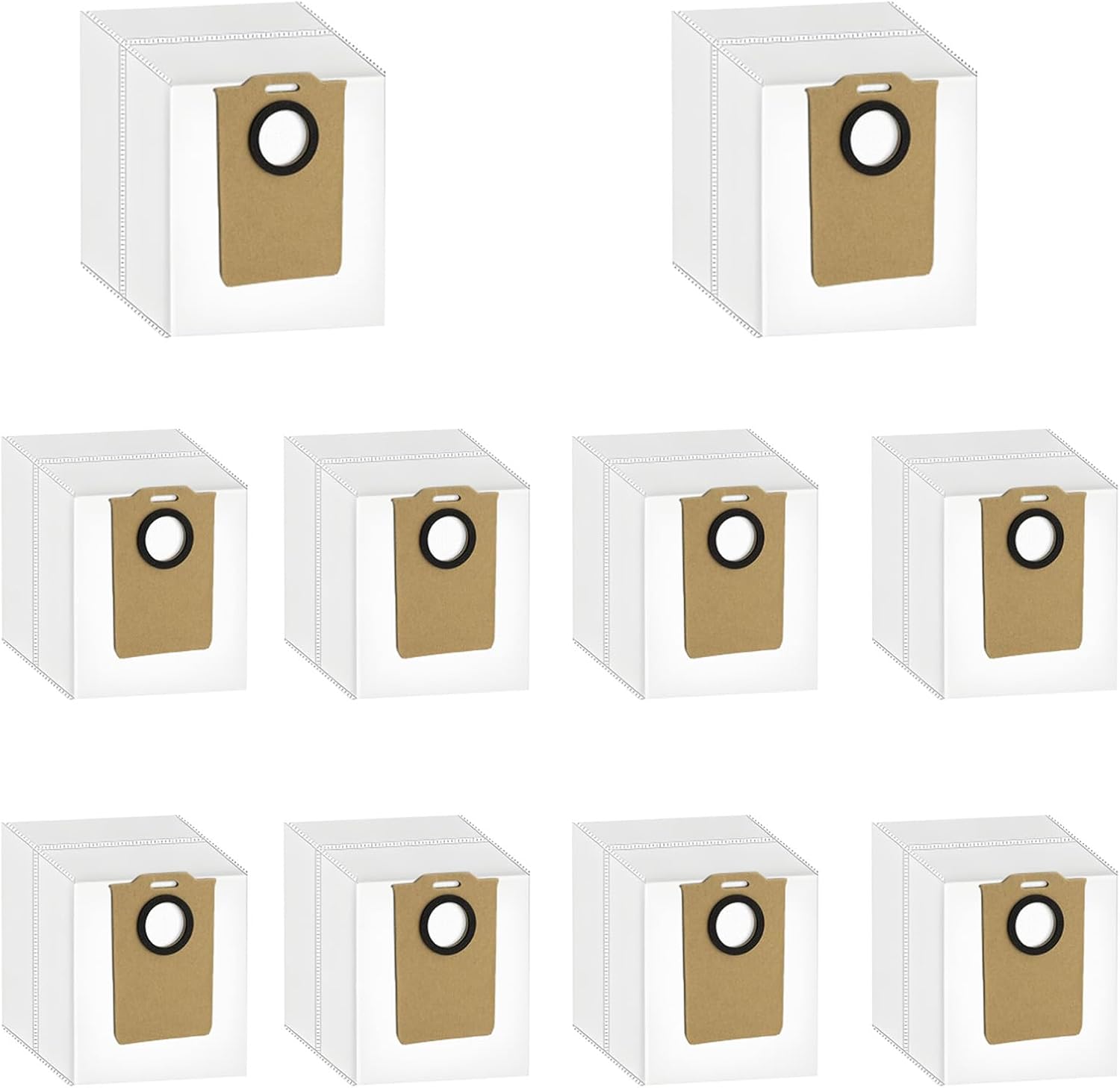 Replacement Dust Bags Compatible With uninell UR3 Robot Vacuum Cleaner, 10 Pack Spare Parts Accessories