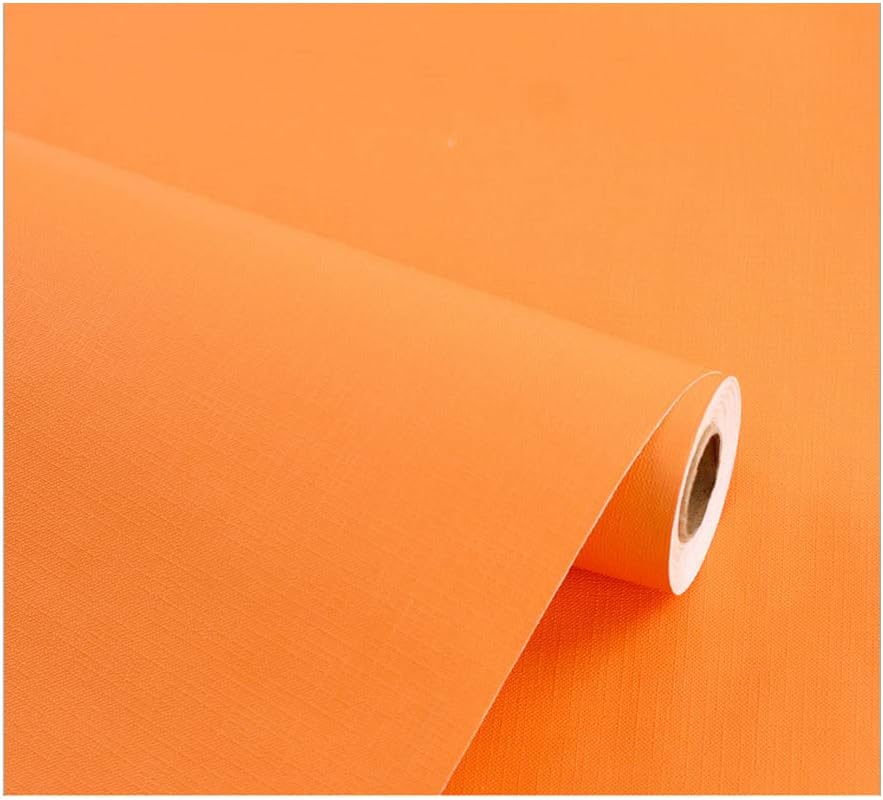 2 Pack Shelf Liners Orange Self-Adhesive Drawer Cabinet Papers Line Coffee Table Nightstand Easy Cut 17.7 Inch Wide