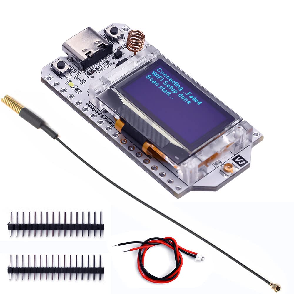 Carte de développement ESP32-S3FN8 LoRa V3 433 ~ 510 MHz SX1262 0,96 pouces écran OLED BT + WIFI Kit Lora pour Arduino IOT Smart Home