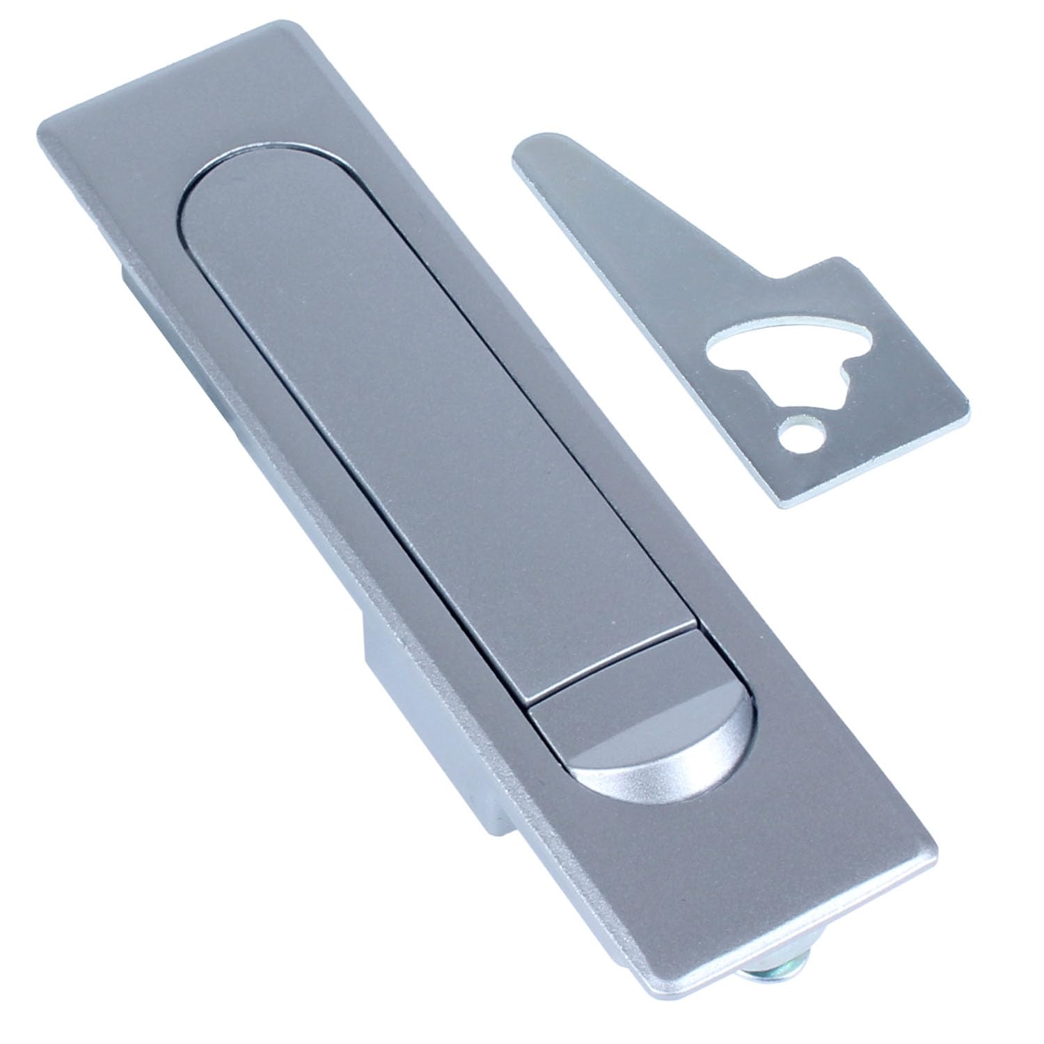 Verrou de surfaces plates métal mat avec rebond fermeture boîte industrielle
