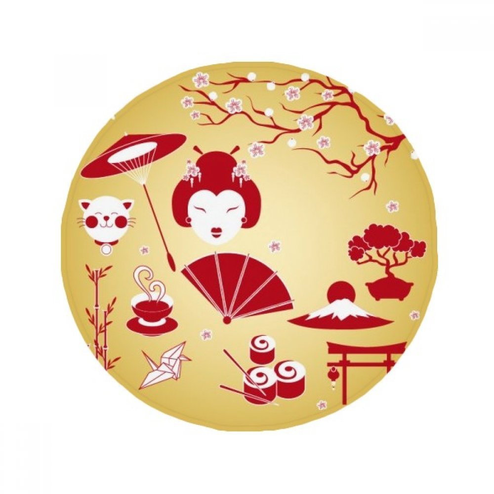 Tapis de sol sushi rond 80cm pour une ambiance zen dans votre salon