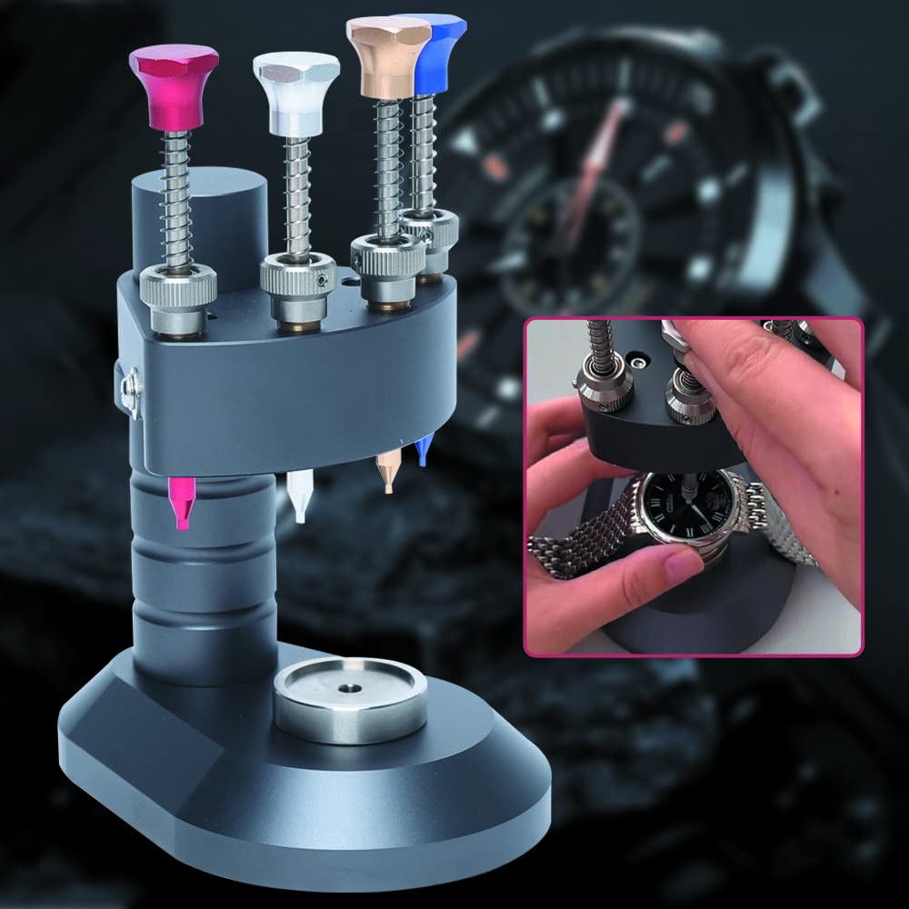 SHONFYVS Watch Hand Presser 4 Pin Watchmakers High-Precision Setting Fitting Repair Tool Four-Needle Pressing Machine Setting Repair Kit High-Precision Needle Loader Watch Hands Pressers Tool
