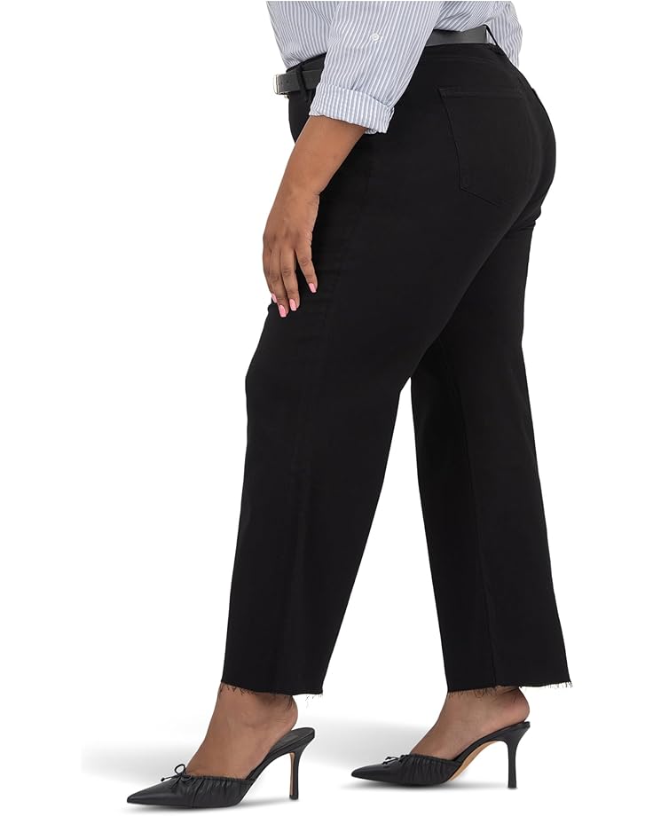KUT from the Kloth Plus Meg High Rise Fab Ab Wide Leg Raw Hem-long Inseam - #2 of 4