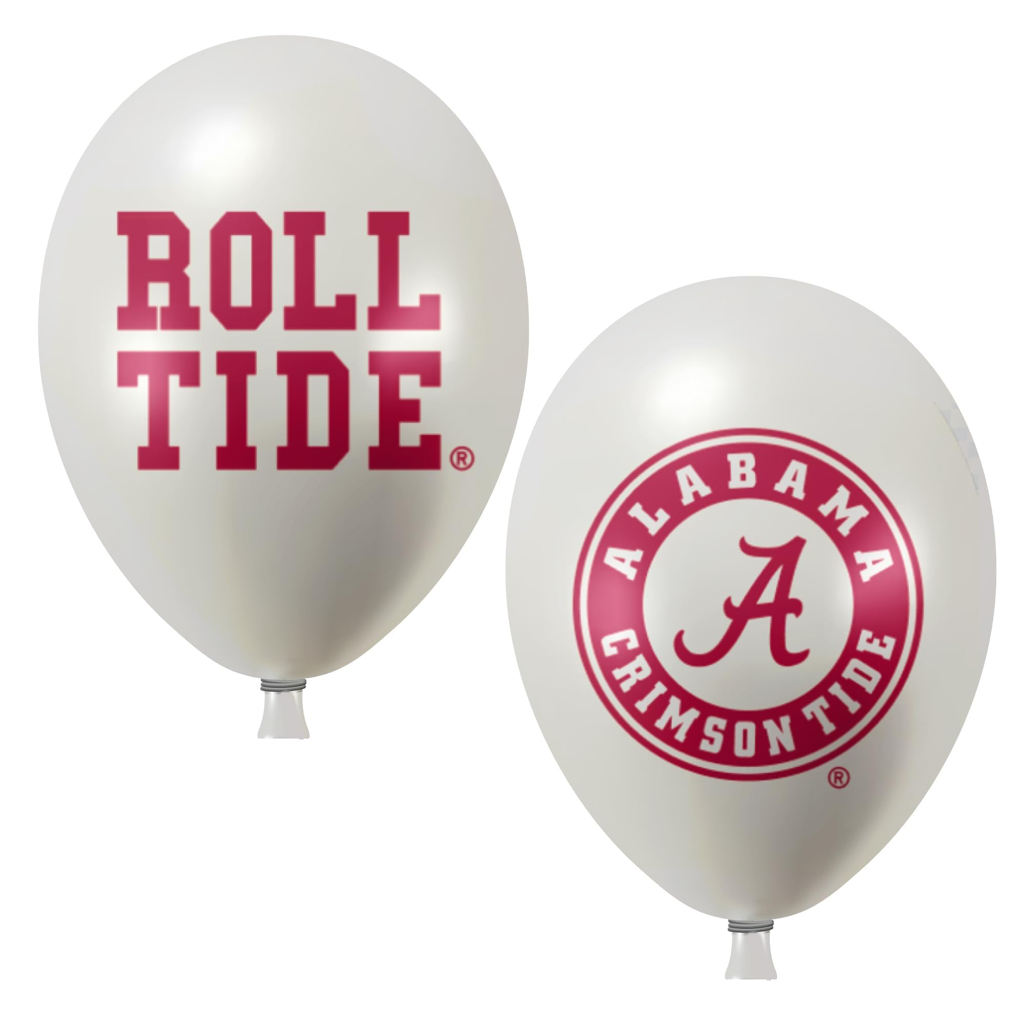 Alabama Crimson Tide Balloons 10 Pack 11" Official Licensed Logos, Helium Quality Latex Balloons, Perfect for College Football Team Celebration,