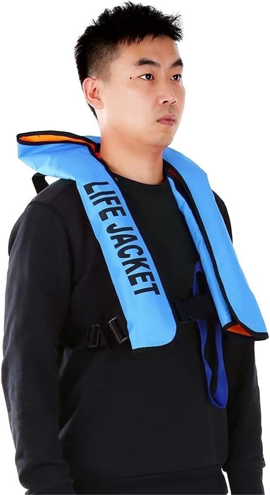 Giacca automatica per kayka per canottaggio, pesca, kayak fino a 150 kg | Giacca Kayka con tecnologia di auto-gonfiaggio, resistente nylon TPU per canottaggio, pesca, kayak, sicurezza comfort per