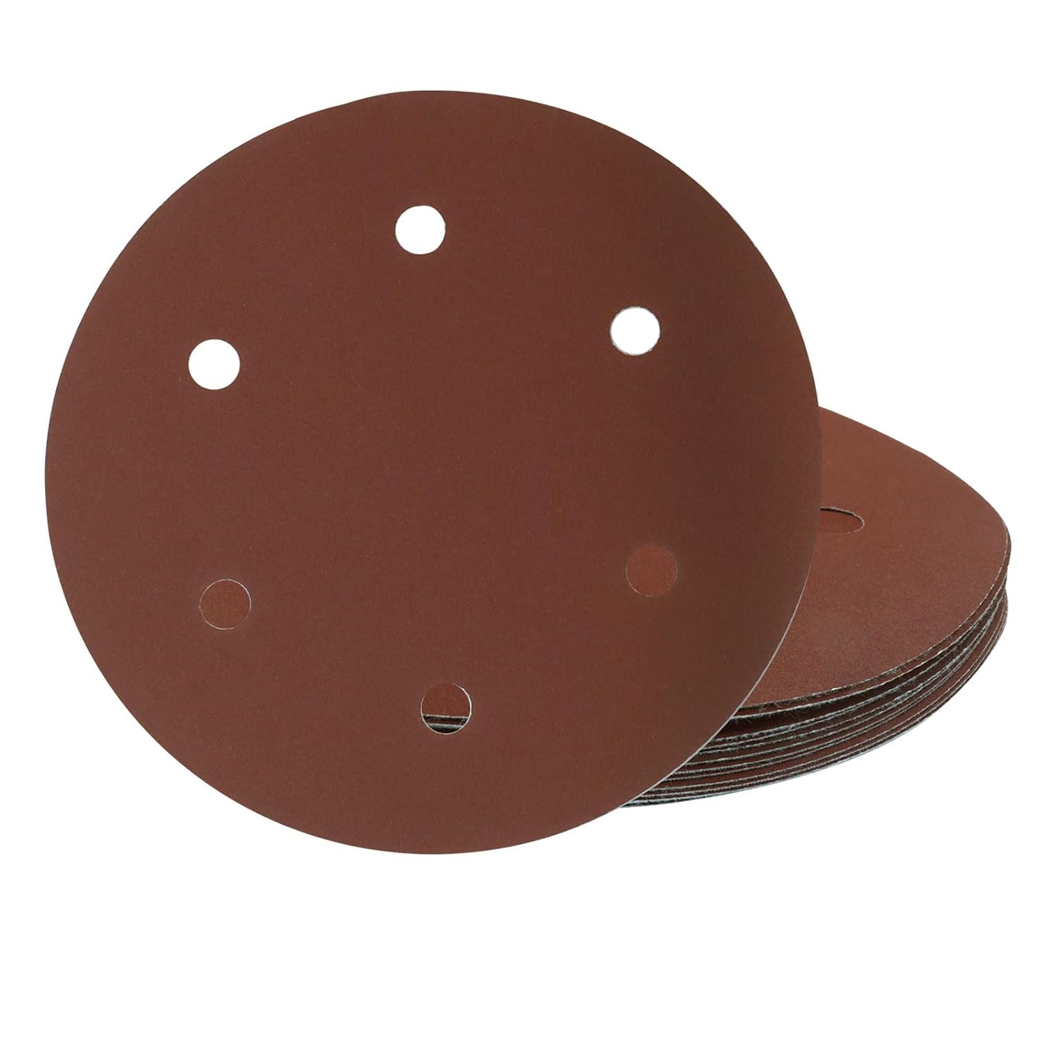 15 Pack 9 Inch 6 Hole Sanding Discs, 240 Grit Hook and Loop Sandpaper, Drywall Sanding Pads for Drywall Sander/Home Improvement Enthusiasts