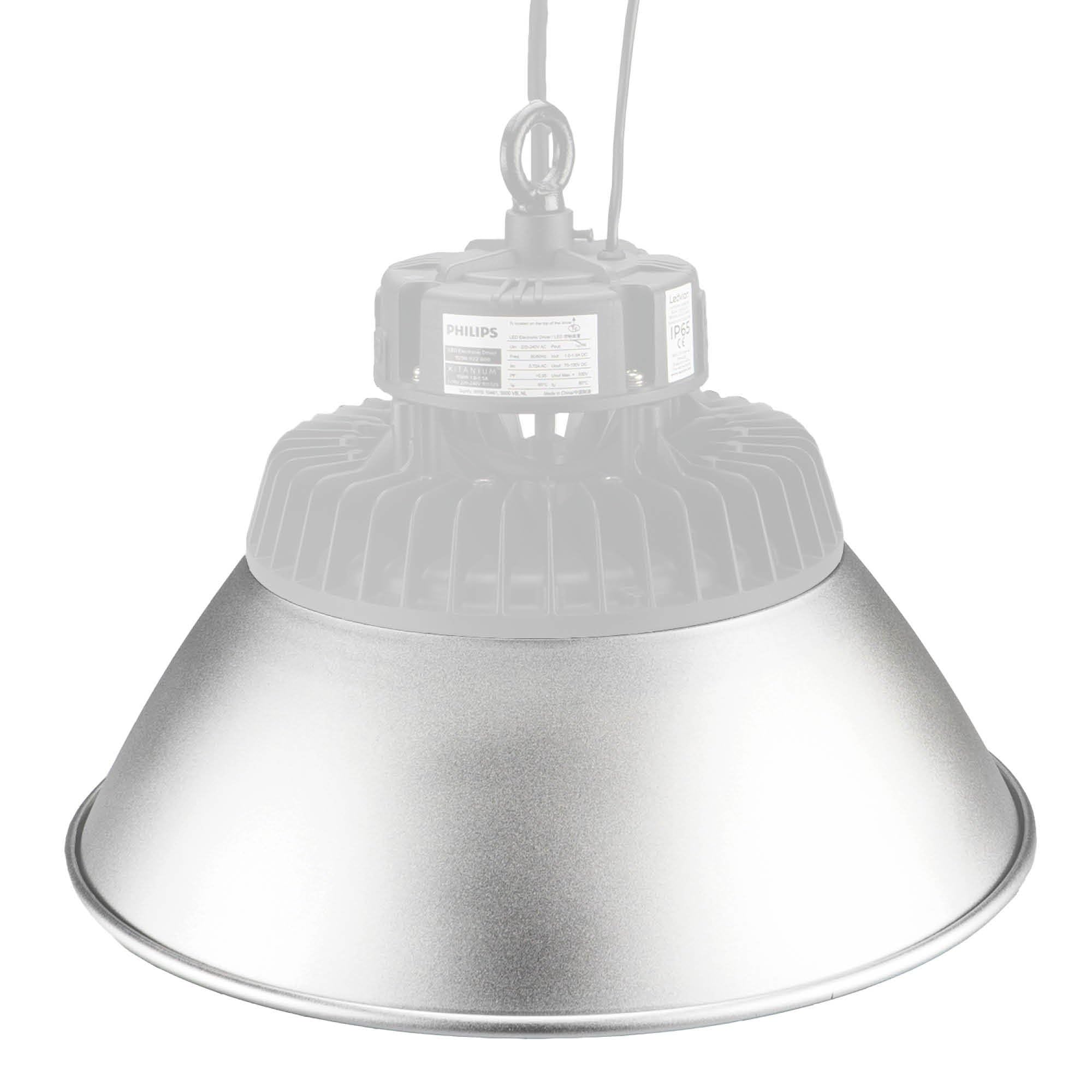 Ledvion - LED Hallenstrahler Sensor Reflektor, 200W/240W, Aluminiumreflektor, 90°, werkstattbeleuchtung, hallenbeleuchtung, deckenleuchte werkstatt, Industriestrahler