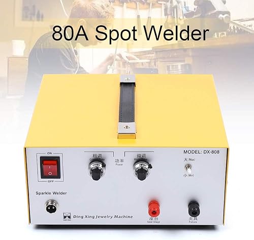 Miniatura 3 de Soldador de puntos de brillo de pulso portátil 110V 80A Soldador de puntos de joyería, máquina de soldadura eléctrica Soldador por puntos para