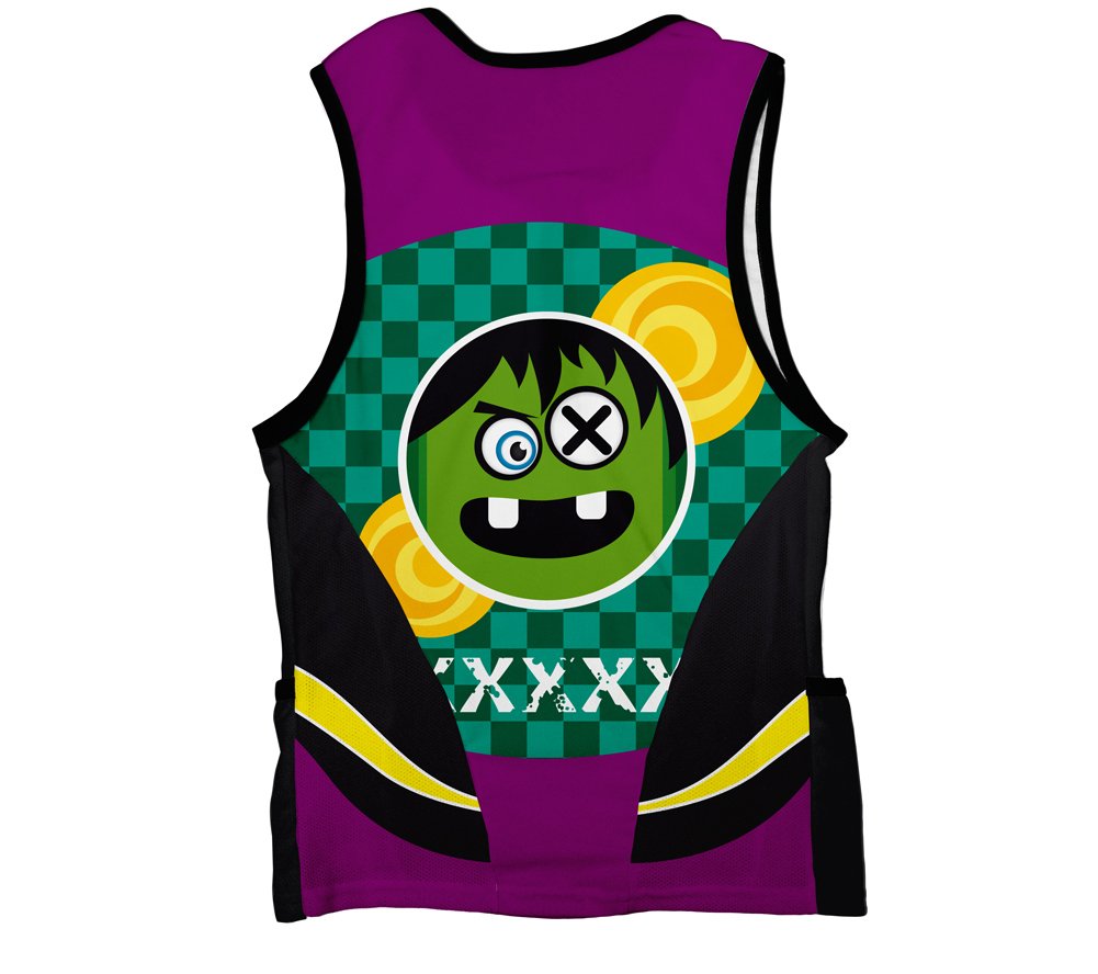 ScudoPro Crazy Eye Triathlon Top for Men - Size S