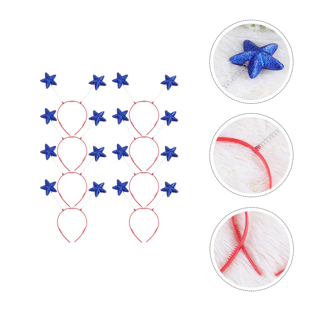 Zoestar Cerchietto luminoso con stella e aureola, fascia per capelli con stelle LED, fascia luminosa per carnevale, rave, accessorio per capelli per donne e ragazze (argento