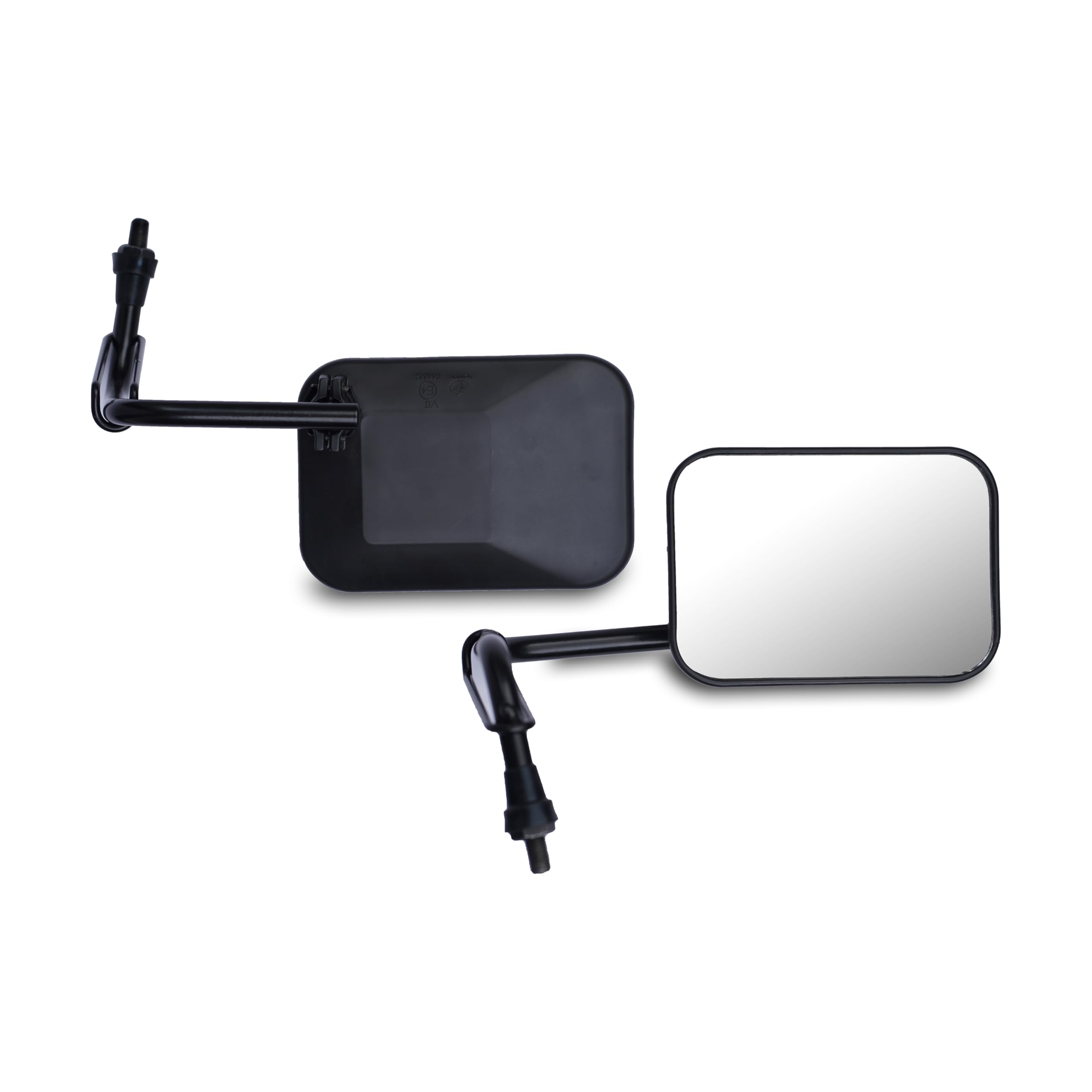 Varroc Shatter Proof Rear View Mirror for Royal Enfeld Bullet Black | Right Hand | High Visibility Glass | OEM Quality | Pack of 1-image-18