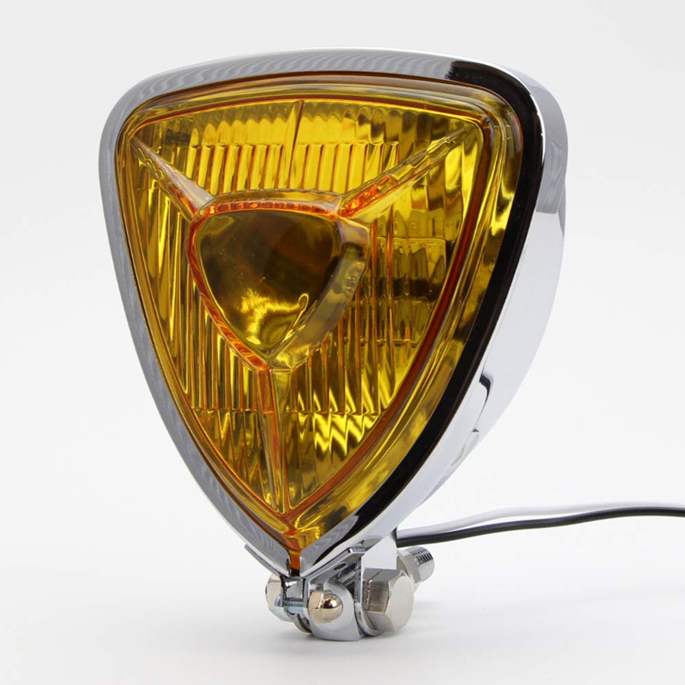 Amazon | トライアングル ヘッドライト 薄型タイプ イエロー