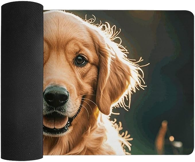 Tapete de Escritorio Impermeable 24x12in Golden Retrievers miniatura 4