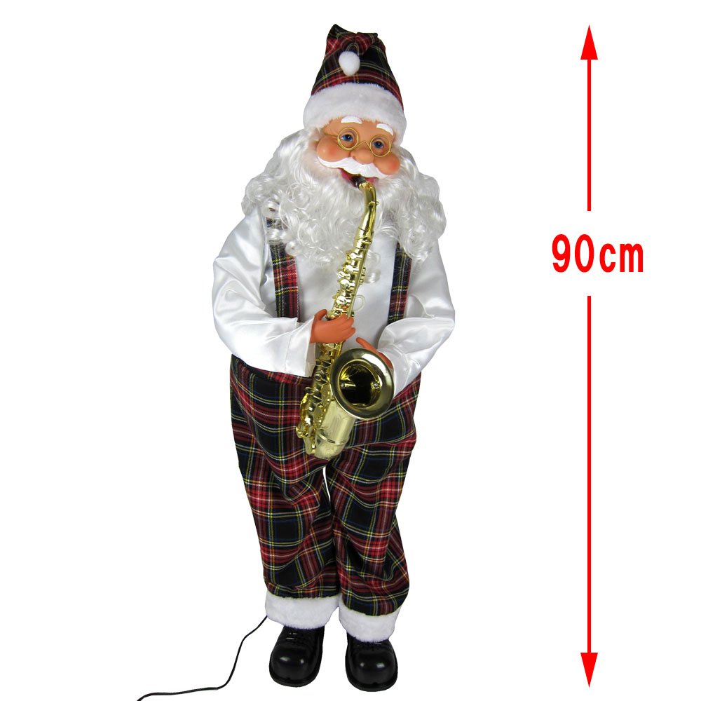 Amazon | ミュージック ダンシング サンタクロース90cm サックスホーン