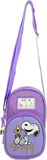 CyP Brands- Snoopy, Mini Bolso, Bolso niña, Bolso mujer, Boslo móvil, Color Morado, Producto Oficial