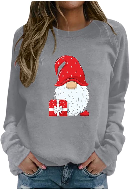 Santa sweatshirt womens Clearance