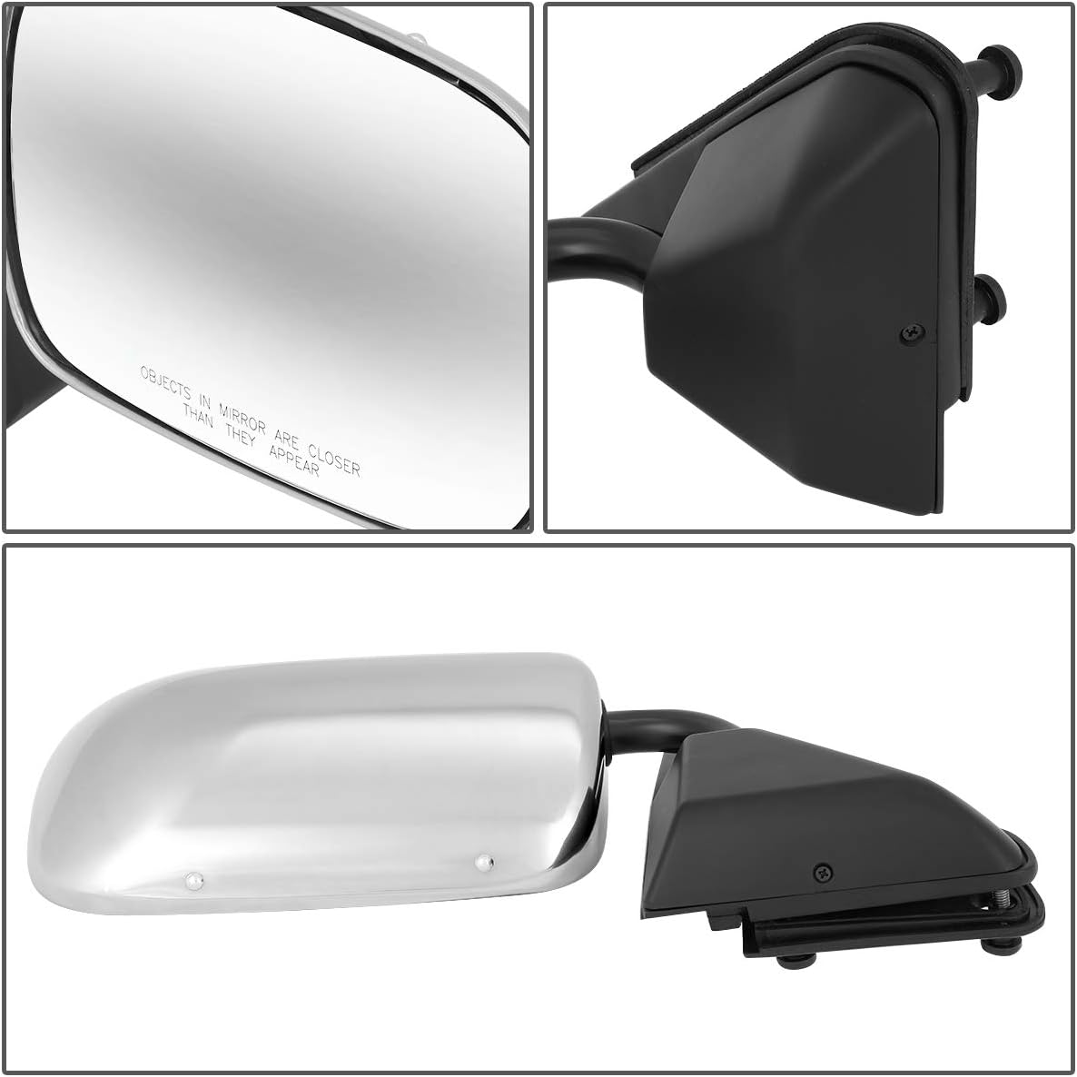 Auto Dynasty GM1320106 GM1321103 Pair OE Style Manual Side View Door Mirror Compatible with Yukon Escalade 92-01