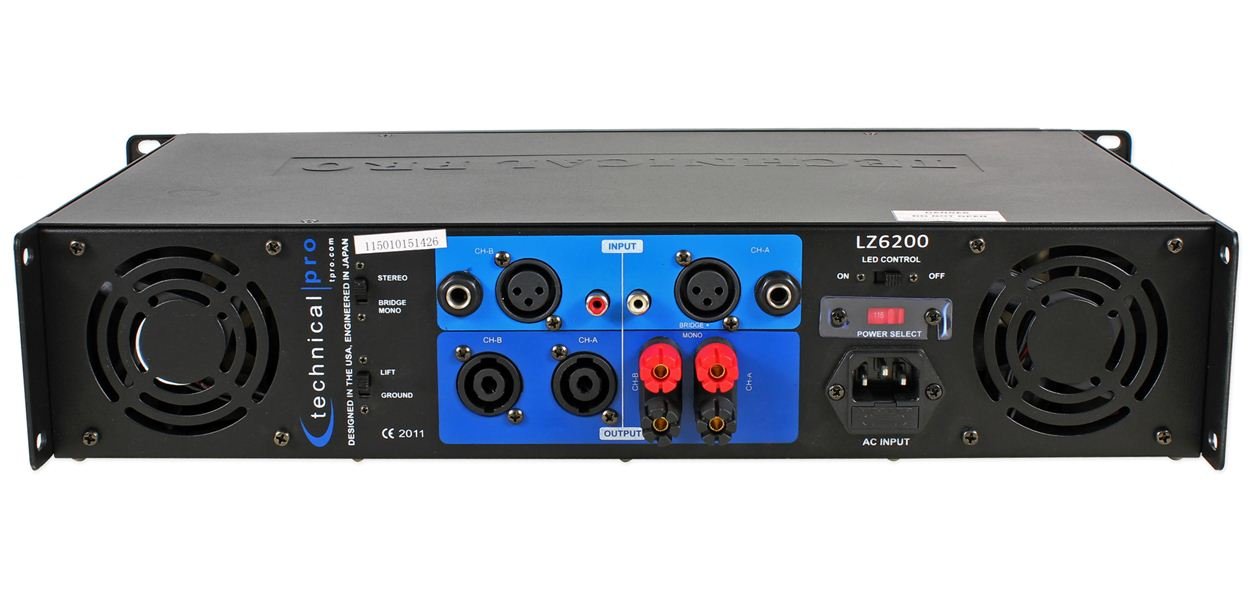 Technical Pro LZ6200 Rear Panel