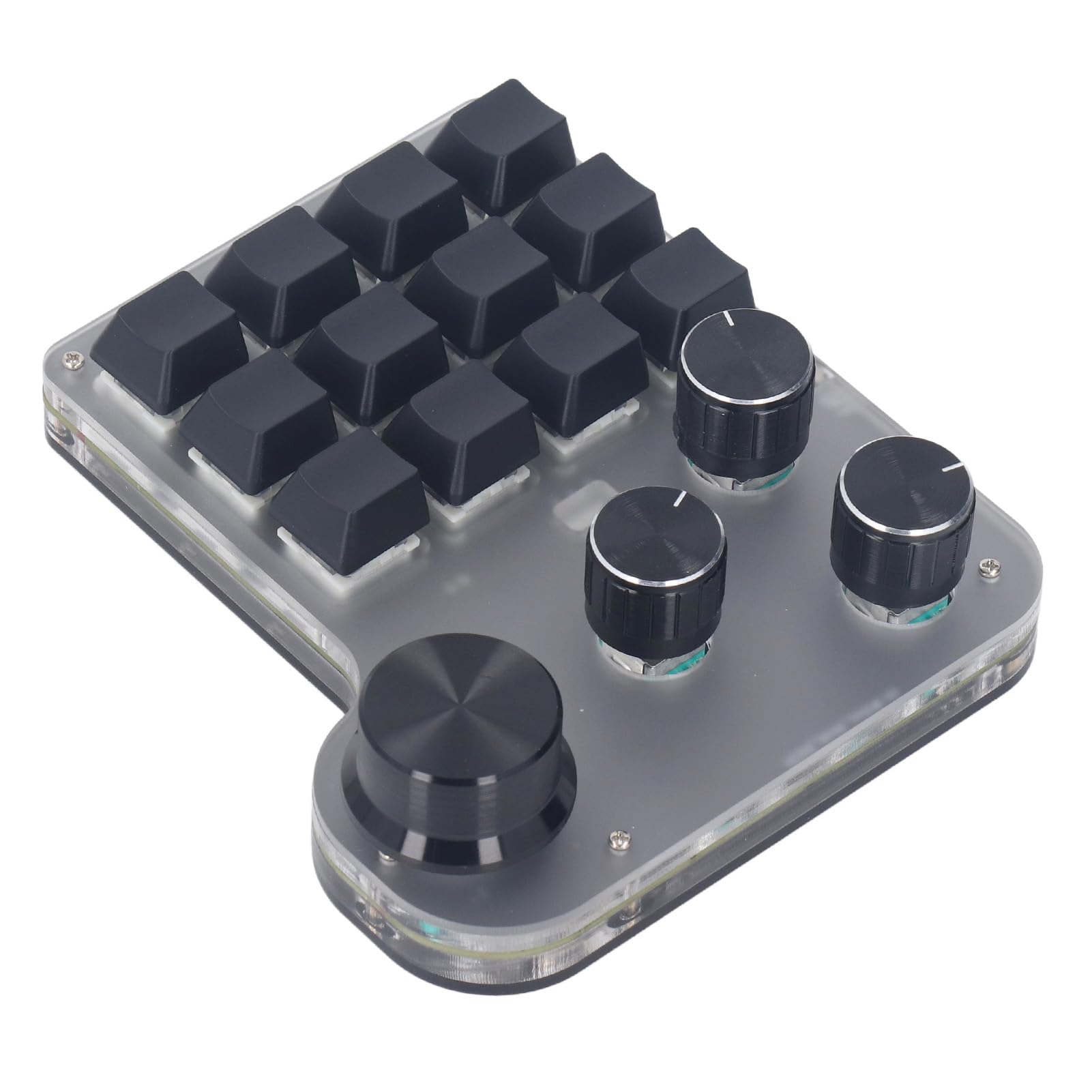 Mini tastiera meccanica USB macro da gioco, RGB LED interruttore blu, tastiera programmabile per gamer, ABS, 1 tasto, 1