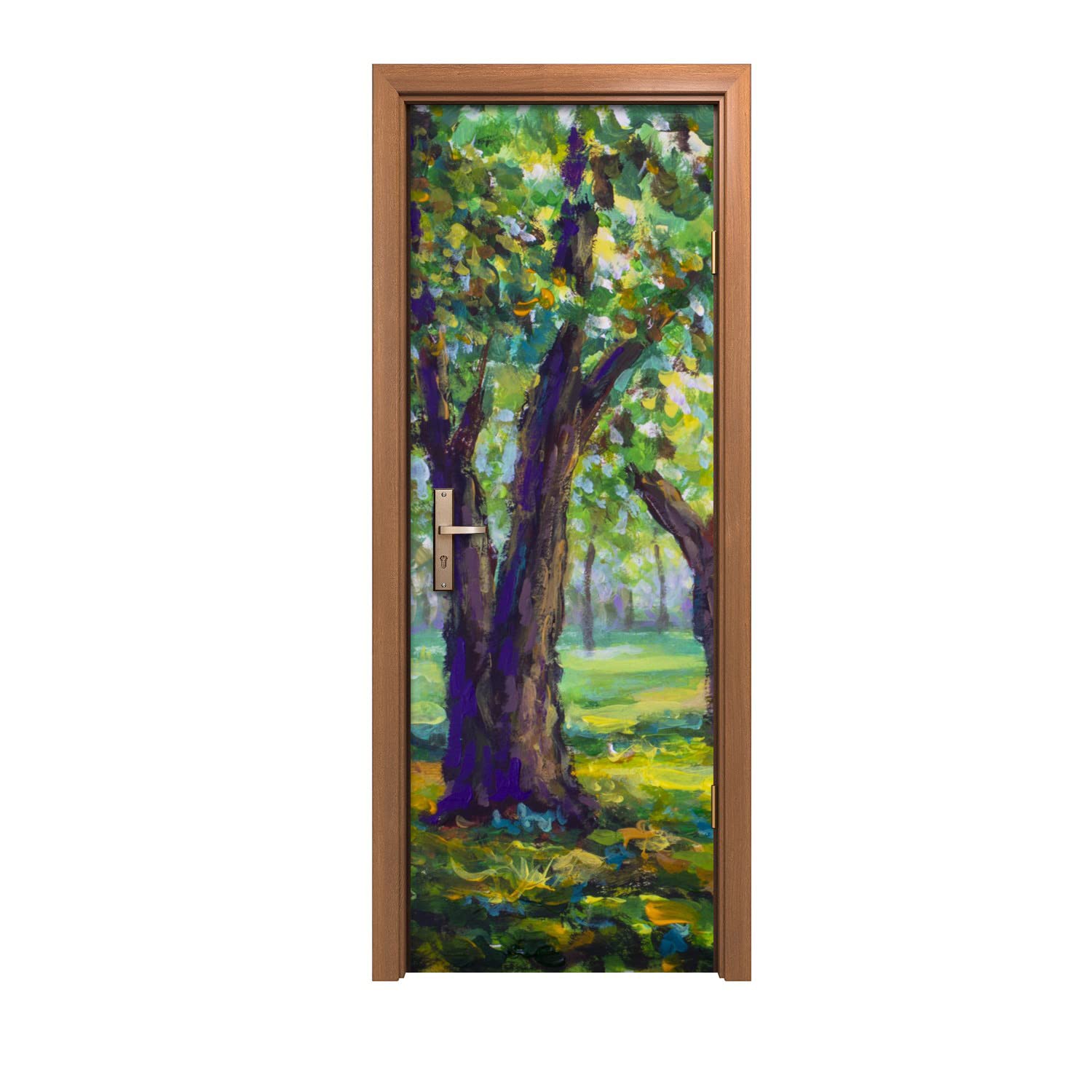 Autocollant de porte 70x200cm Faune au design sauvage réaliste