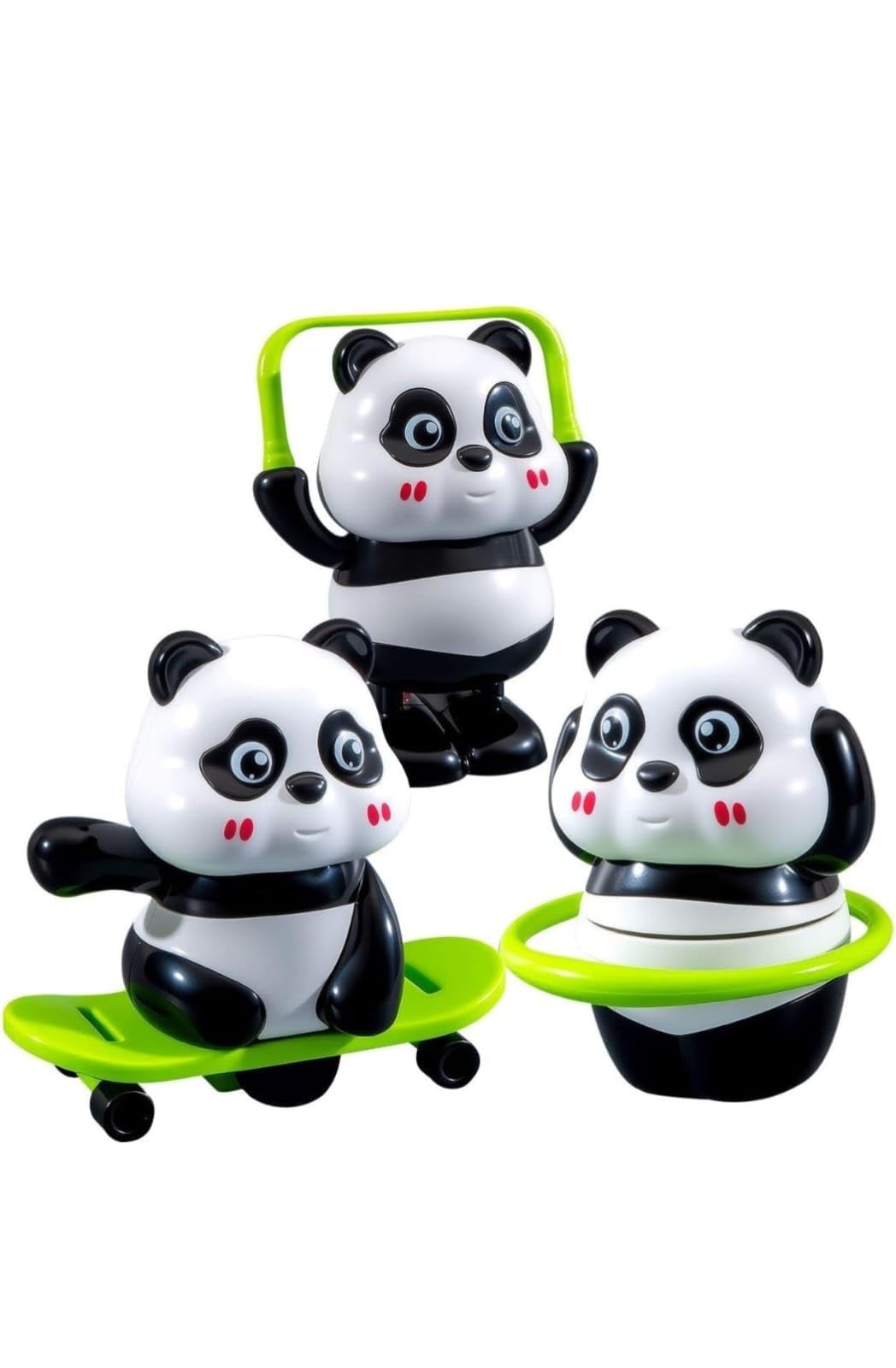Cute Panda Action Toy Set for Kids – Fun Rotating & Moving Panda Toys, Interactive Play Figures, Safe Educational Toy Gift for Boys & Girls Age 3+. (3 Pcs Set)-image-36