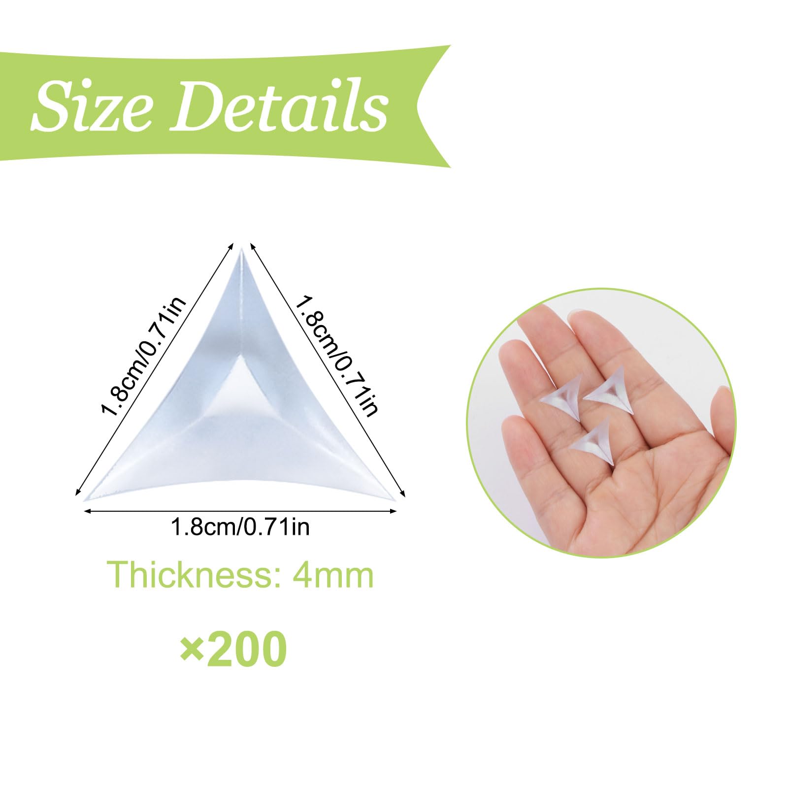 Angoli Antipolvere Per Scale - 200 Pezzi Trasparenti In PVC, Per Mobili E Cassetti