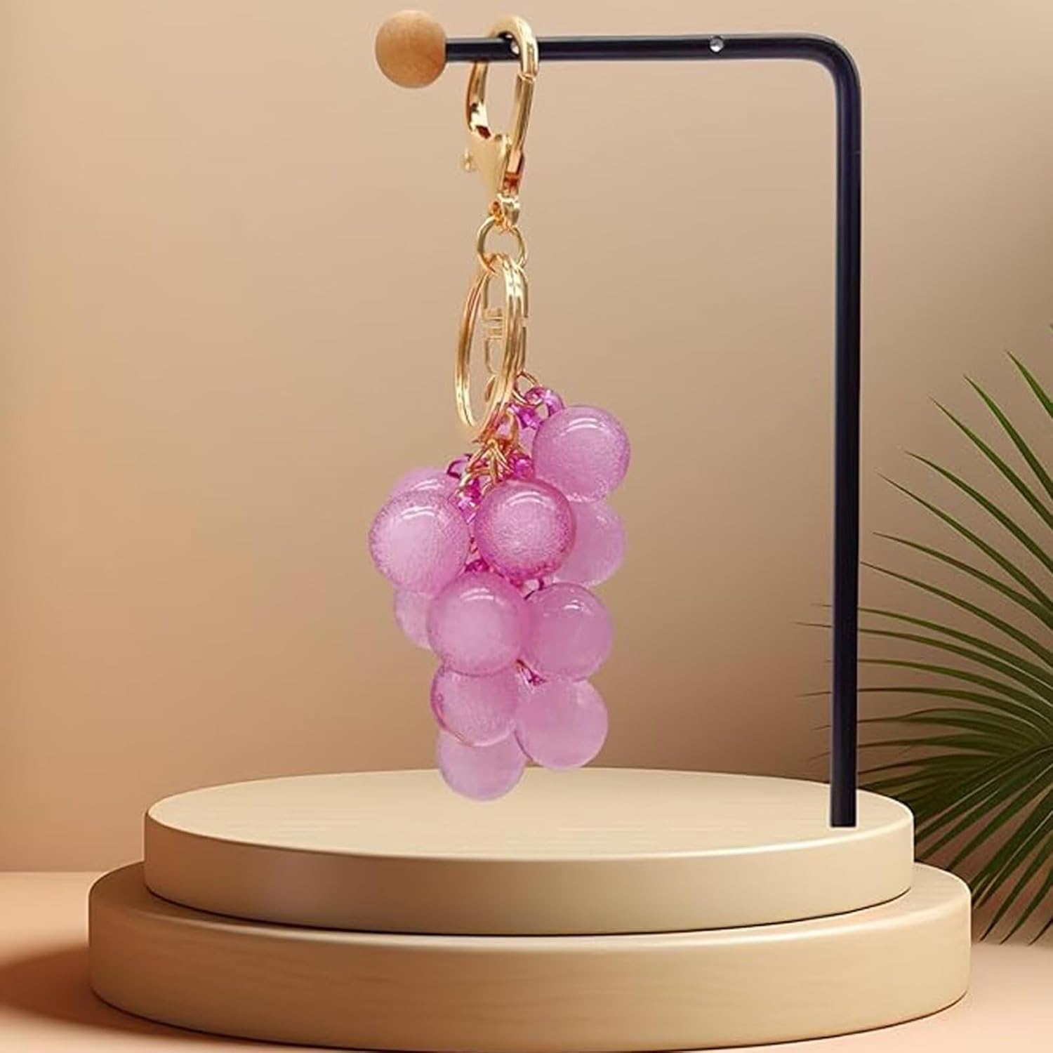 Cute Grape Keychain Pendant,Bag Charms, Handbag Charms for Purses,Key Chains Accessories Decor for Women Gifts - Image 4
