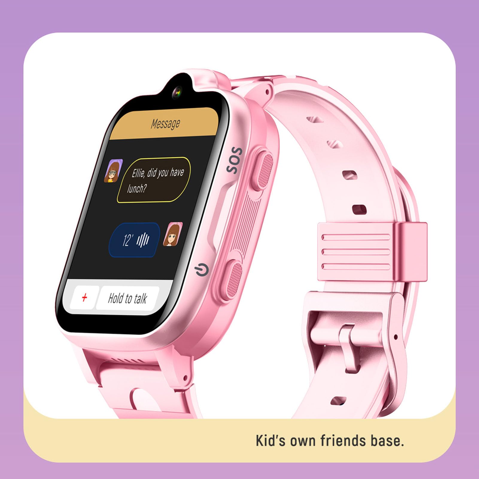 Jectse Montre Intelligente pour Enfants 4G LTE, Appel Vidéo Appel Bidirectionnel SOS LBS Tracker IP67 écran Tactile étanche avec Répertoire de Jeux de Caméra, pour Garçons Filles