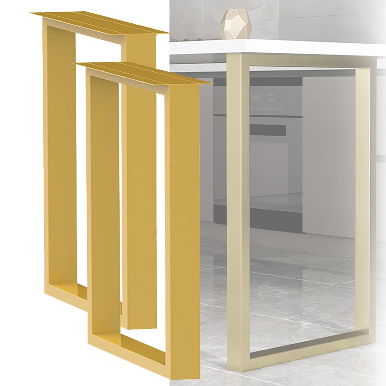 Pieds en métal de meubles de bricolage pour créer une table à manger tendance