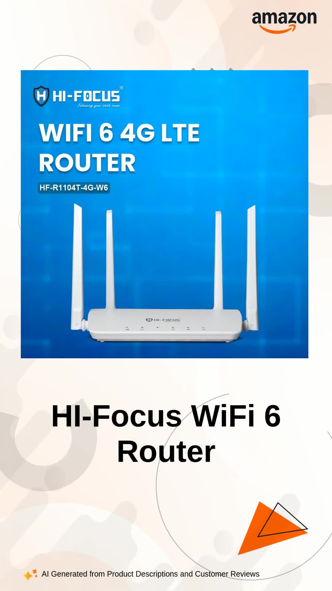 HI-Focus WiFi 6 LTE 4G Sim Router